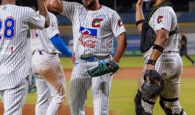 Pedro García lanzó el noveno inning y se anotó juego salvado. 
