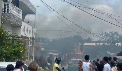 Incendio en vivienda. 