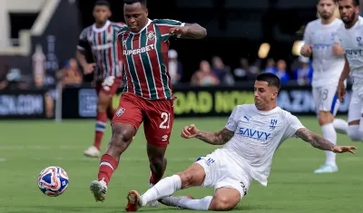El colombiano Jhon Arias jugó en Brasil con el Fluminense. 