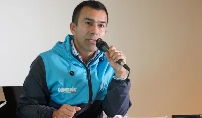Jorge Rey, gobernador de Cundinamarca. 
