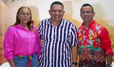 Janeth Gamboa, directora de 'La poderosa'; el músico Ramón Benítez; y Lisandro Polo, director Fundación Tambó.