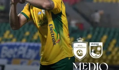 Mauro Manotas, delantero sabanalrguero del Real Cartagena. 