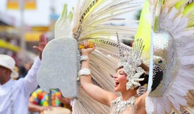 Michelle Char, Reina del Carnaval de Barranquilla. 