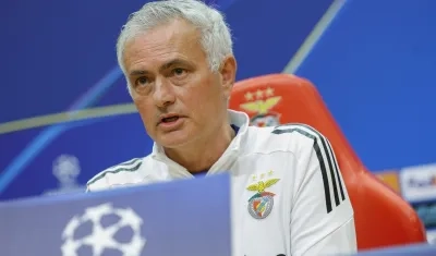 El portugués José Mourinho, entrenador del Benfica.