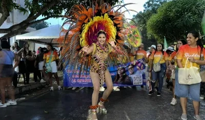 Shaddia Navarro Salas, Reina del Carnaval de Santo Tomás.