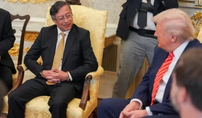 Gustavo Petro y Donald Trump, presidentes de Colombia y Estados Unidos, respectivamente. 