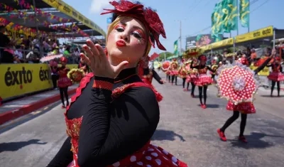 Las Negritas Puloy suman 48 años participando en el Carnaval de Barranquilla.