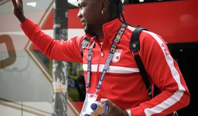 Hugo Rodallega, delantero de Santa Fe. 