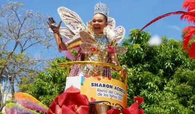 Sharon Acosta, reina del Carnaval de los Niños 2026. 