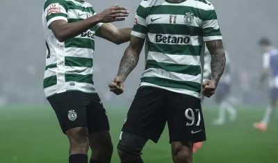 Luis Suárez, delantero colombiano del Sporting de Lisboa.