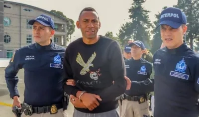 Jhon Viáfara al momento de su captura, en 2019.