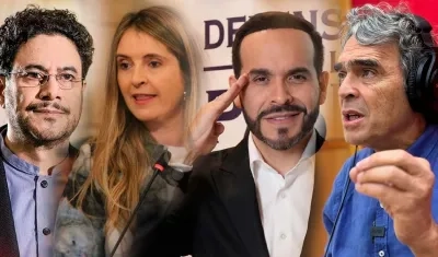 Iván Cepeda, Paloma Valencia, Abelardo de la Espriella y Sergio Fajardo.