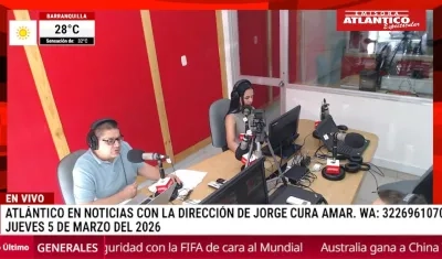 Transmisión de Atlántico en Noticias.