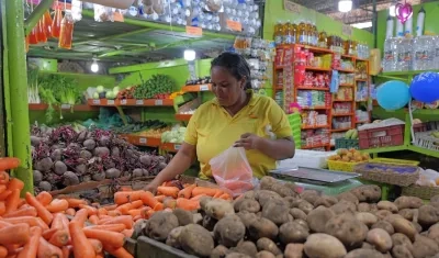 Compradora en Granabastos. 