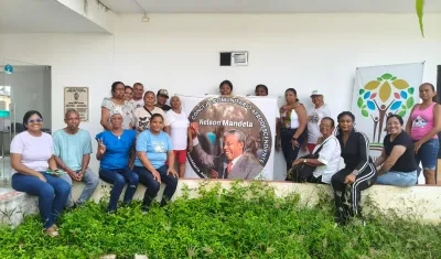 Integrantes del Consejo Comunitario Nelson Mandela. 