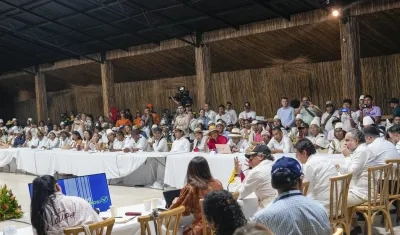 Imagen de la Asamblea liderada por el Presidente Petro.