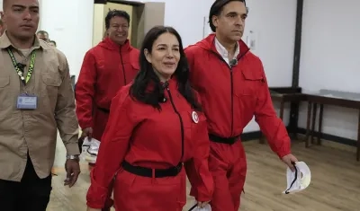Sondra Macollins disfrazada de 'La Casa de Papel'.