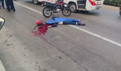Accidente en la calle 30. 