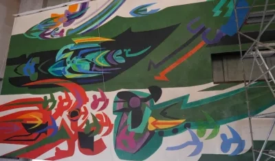 Mural de Alejandro Obregón.