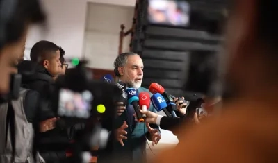 Armando Benedetti, en rueda de presa esta tarde