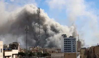 Bombardeo de Israel sobre la capital de Teherán, en Irán. 
