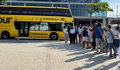 El bus turístico Baq Tour, uno de los atractivos de la ciudad.