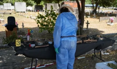 Recuperación de siete cuerpos en el Calancala. 