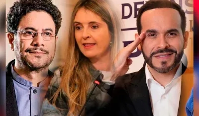 Iván Cepeda, Paloma Valencia y Abelardo De La Espriella.