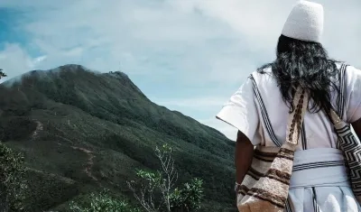 Comunidad Arhuaca en la Sierra Nevada.