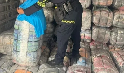 El contrabando aprehendido.