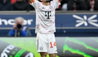 La celebración de Luis Díaz.