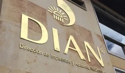 Fachada de la DIAN en Bogotá. 