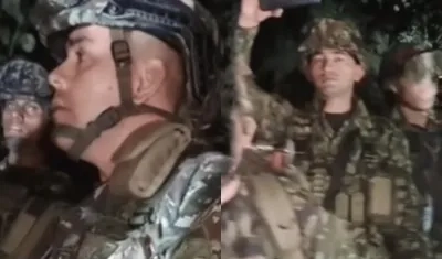 Uniformados del Batallón de Montaña N.º 6.