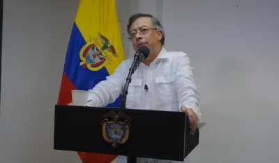 El Presidente Gustavo Petro.