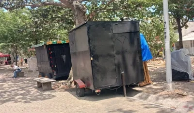 Espacio público ocupado en Ciudad del Parque