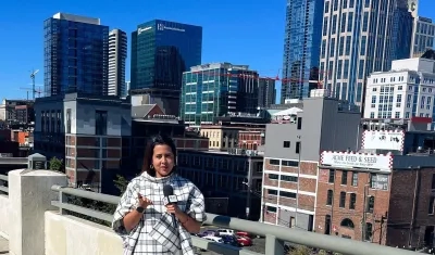 Estefany Rodríguez, la periodista barranquillera en Estados Unidos.  