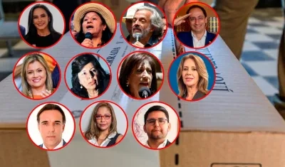 Los candidatos a la Vicepresidencia.