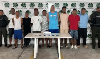 Parte de los capturados.