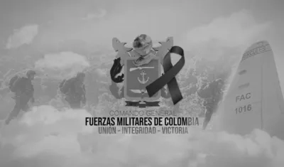 Homenaje a las militares y policías fallecidos en el accidente aéreo en Putumayo. 