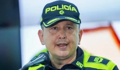 General Miguel Camelo, comandante de la Policía Metropolitana de Barranquilla.