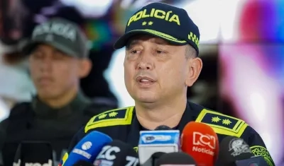 General Miguel Camelo, comandate de la Policía Metropolitana de Barranquilla.
