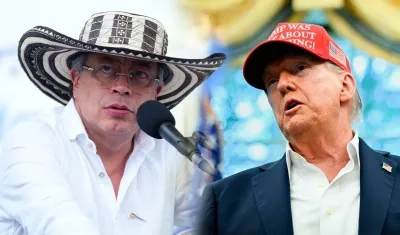 Los Presidentes Gustavo Petro y Donald Trump.