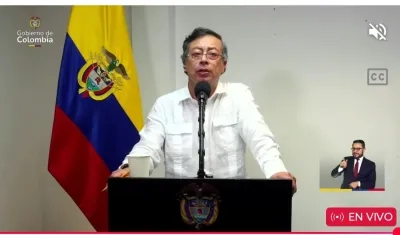 Gustavo Petro en su alocución