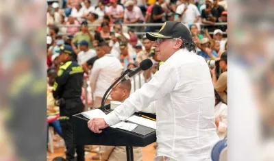 Presidente de Colombia, Gustavo Petro. 