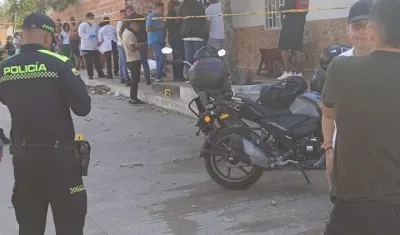 Lugar donde ocurrió el ataque sicarial en Los Almendros. 