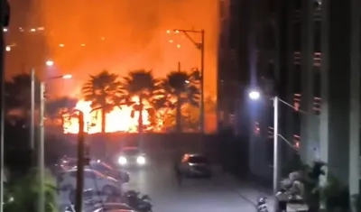 Incendio en Caribe Verde
