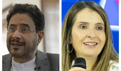 Candidatos a la presidencia Iván Cepeda - Paloma Valencia. 