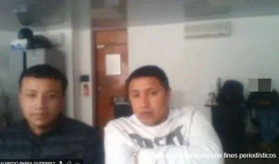 Los dos imputados durante las audiencias preliminares. 