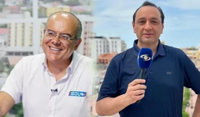 Los periodistas Ricardo Orrego y Jorge Alfredo Vargas.