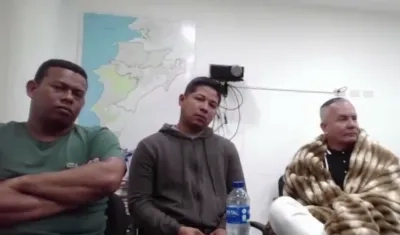 Los tres imputados por la Fiscalía. 